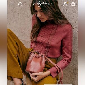 Sezane Janis Jumper in Rosewood